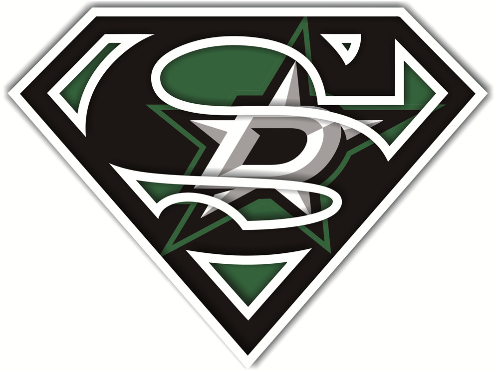 Dallas Stars superman logos iron on heat transfer